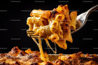Cheesy Baked Pasta with Melted Cheese and Crispy Top