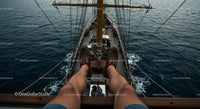 Relaxing on a Tall Ship with Stunning Ocean Views