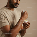Man Applying Moisturizer for Healthy Glowing Skin