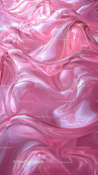 Pink and White Swirling Abstract Fluid Art Background