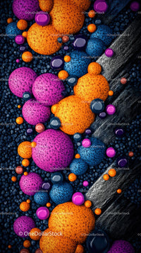 Colorful Abstract Spheres Artistic Background for Creative Use