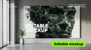 Modern house painting Editable PSD Mockup preview