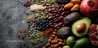 Colorful Mix of Fruits, Nuts, Seeds, and Spices for Healthy Eating