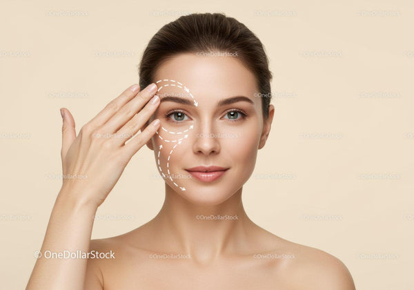 Woman Receiving Facial Massage for Healthy Glowing Skin