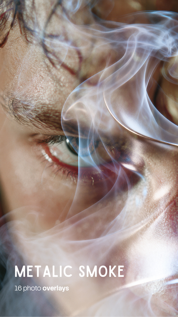 Metalic Smoke Overlays (16 JPG files)
