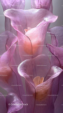 Elegant Pink Glass Flower Sculptures for Modern Decor