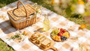 Casual Picnic Setup with Fresh Sandwiches and Fruit