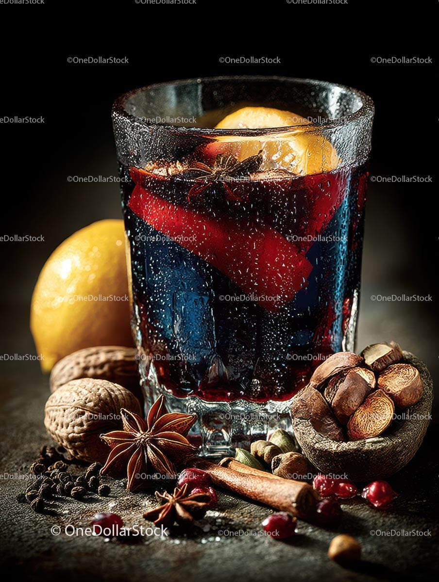 Delicious Mulled Wine with Spices and Citrus Ingredients