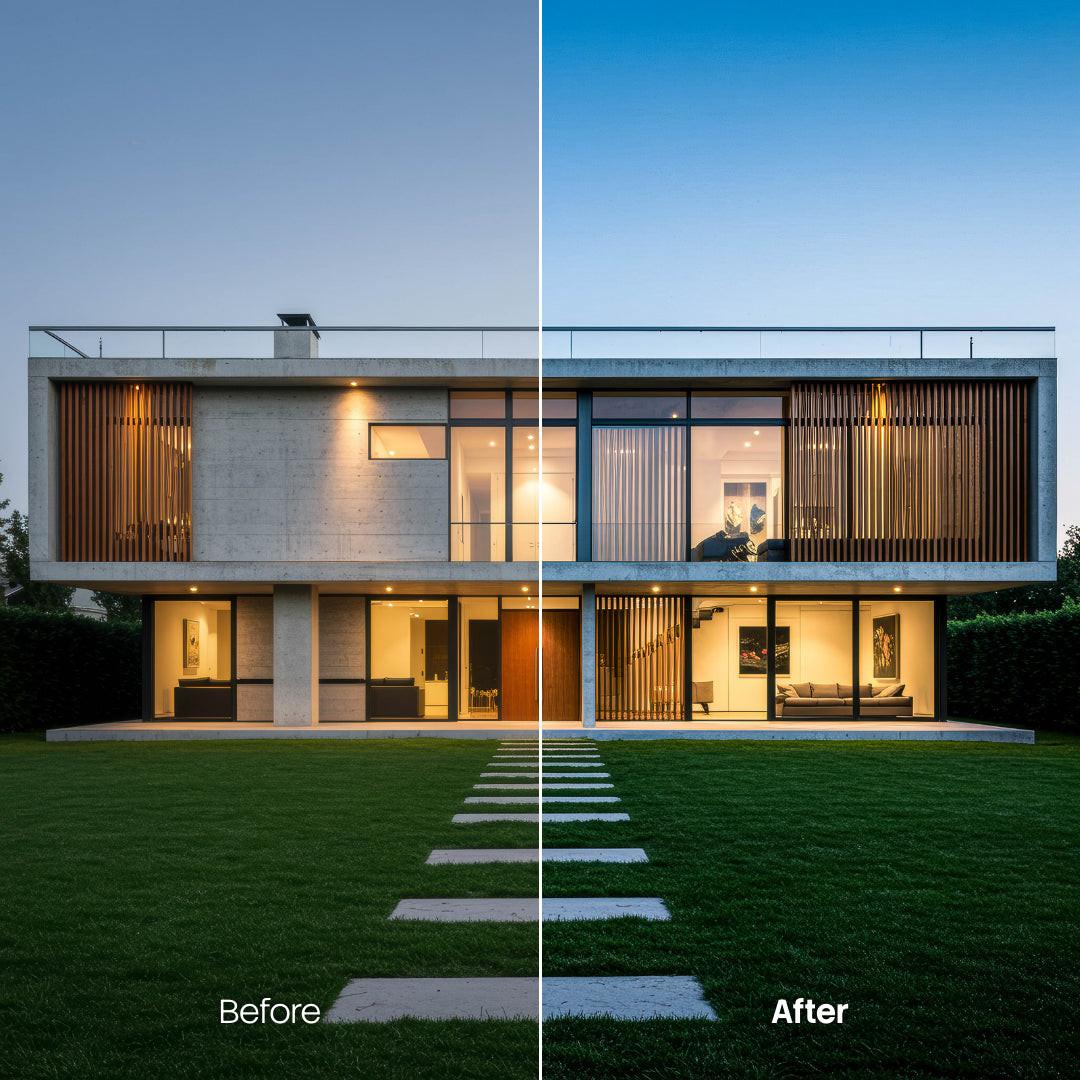 Architectural XMP presets color grading preview
