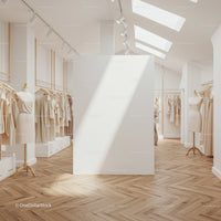 Minimalist Fashion Boutique Interior with Natural Light