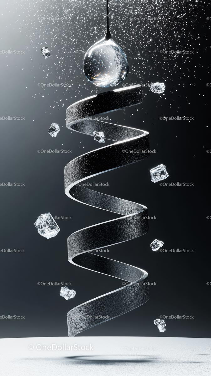 Elegant Diamond and Ice Sparkle with Modern Artistic Design