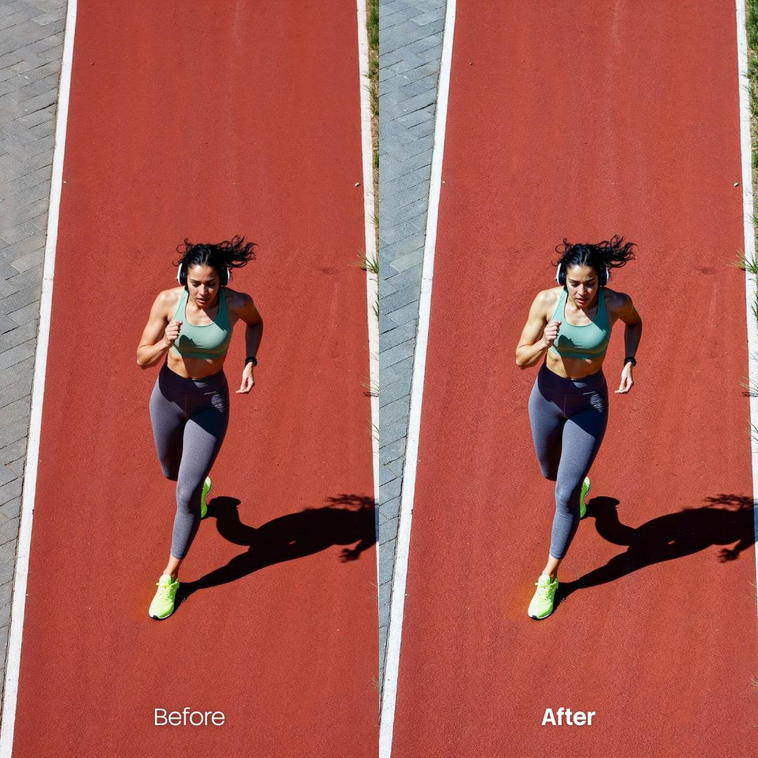 sports photography edit with Running Lightroom presets