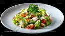 Fresh Vegetable Salad with Cherry Tomatoes and Feta Cheese