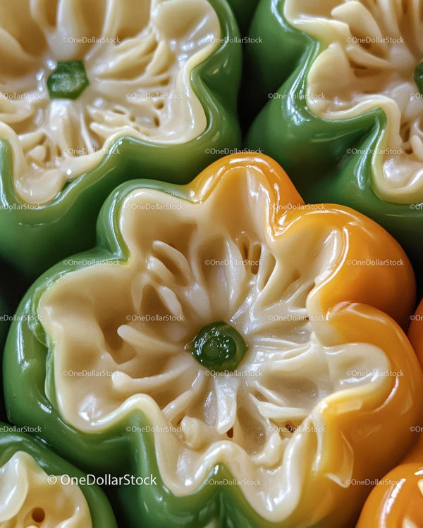 Colorful Pasta and Bell Peppers Ready for Cooking