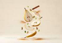 Floating Pear Slices with Pistachios and Cinnamon