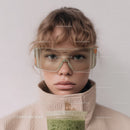 Child with Transparent Goggles in Modern Kids Fashion