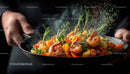Vibrant Vegetable and Shrimp Stir-Fry with Seasoning