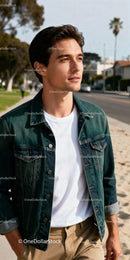 Young man enjoying a sunny day walking outdoors