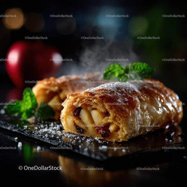 Delicious Golden Brown Baklava with Pistachios and Honey Glaze