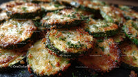 Crispy Baked Zucchini Slices with Cheese and Herbs