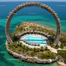 Tropical Coastal Resort with Infinity Pool and Scenic Ocean View