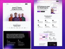 Agentra Framer template website sections preview