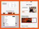 Agnos Framer template website sections preview