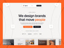 Agnos Framer template homepage preview