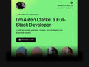 Aiden Framer template homepage preview