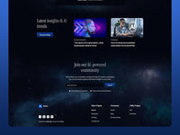 Ailex Framer template website sections preview