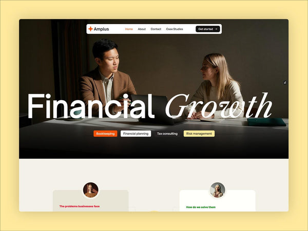 Amplus — Finance & consulting professional Framer Template