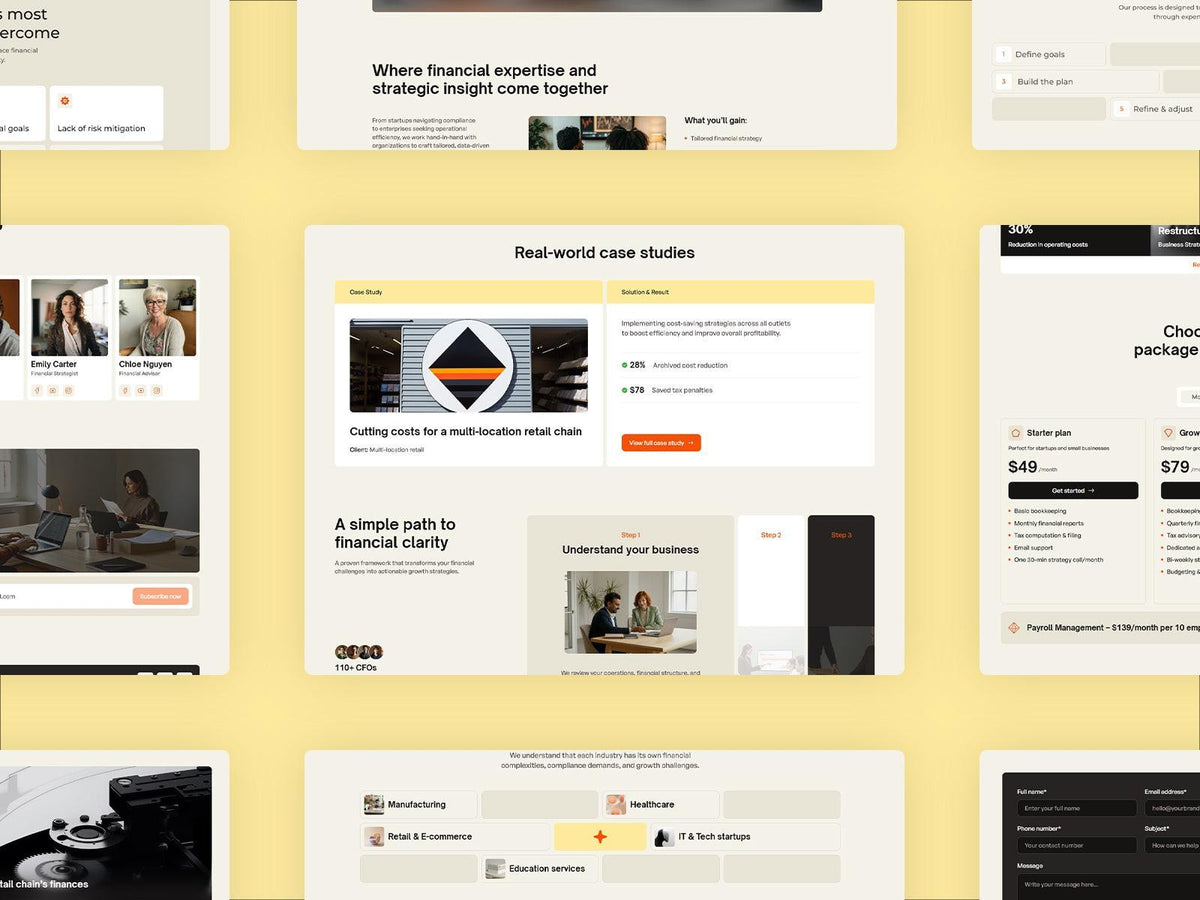 Amplus Framer template responsive layout preview