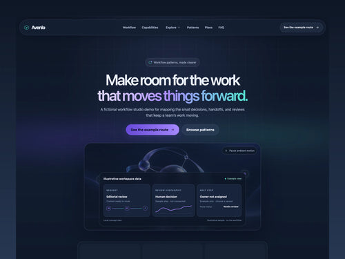 Avenlo – Website Template for AI Agents