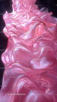 Pink Marble Texture with Swirling Fluid Art for Creative Design