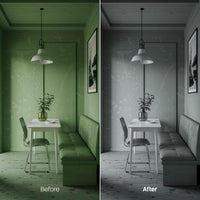interior photography edit with Modern Interior Mono Lightroom presets