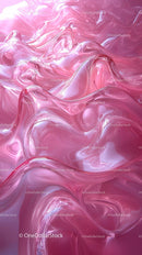 Pink and White Swirling Fluid Abstract Background for Design