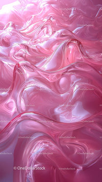 Pink and White Swirling Fluid Abstract Background for Design