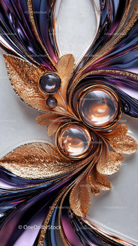 Elegant Metallic and Glittery Gold Abstract Art for Creative Projects