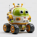 Cute Bunny Eared Robot Toy with Wheels for Kids and Play