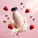 Strawberry Smoothie Bottle Splash with Fresh Fruits