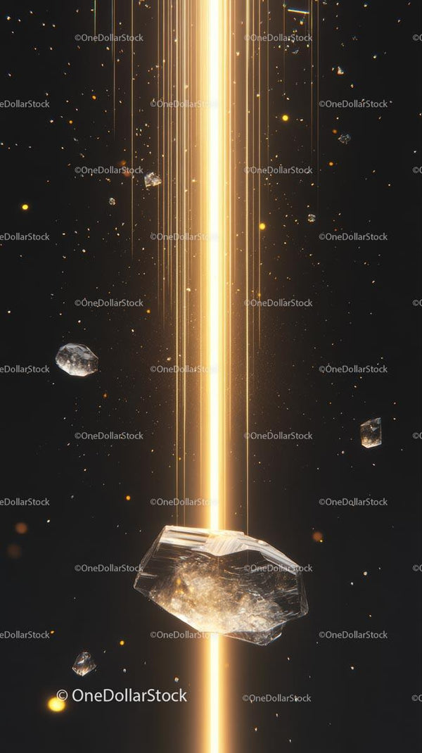 Luminescencyjna Kosmiczna Eksplozja z Świecącym Kosmicznym Pyłem i Asteroidami