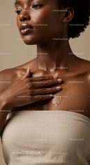 Elegant African Woman with Smooth Skin and Confident Expression