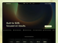 B2bizz Framer template homepage preview