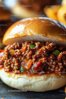 Juicy Beef Burger with Fresh Vegetables on Soft Bun