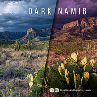 Dark Namib Lightroom presets cover preview