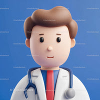 Friendly Doctor Figurine with Stethoscope for Healthcare Professionals