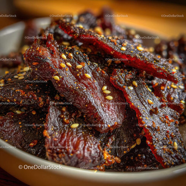 Crispy Spicy Beef Jerky Slices for Snacking or Gifting