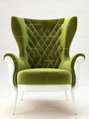 Luxurious Green Velvet Armchair for Modern Elegant Interiors