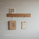 Modern Wooden Coat Rack with Wall Hooks for Contemporary Home Decor