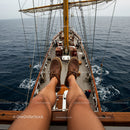 Relaxing on a Tall Ship with Stunning Ocean Views